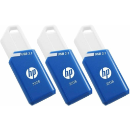 HP x755w Unidad Flash USB 32 GB USB Tipo A 3.2 Gen 1 (3.1 Gen 1) Azul, Blanco Lectura 75 MB/s Escritura 30 MB/s Triple Pack Precio: 26.49999946. SKU: S5615399