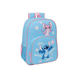 Mochila Escolar Lilo & Stitch Happy Azul cielo 33 x 42 x 14 cm Precio: 31.50000018. SKU: B1HEX9SYX9