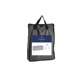 DKD Home Decor Funda para Sofá de Terraza y Jardín Gris Oscuro, Poliéster 600D, 240gsm, 80x205x60 cm