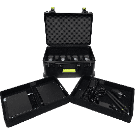 SBG Estuche de Transporte para 7 Micrófonos HF y Accesorios, Cierre TSA para Viaje