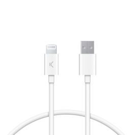 Cable USB KSIX Blanco 1 m Precio: 11.49999972. SKU: B1J5JZ8367