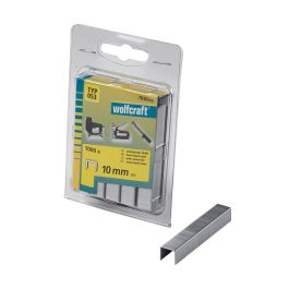 Wolfcraft Grapas de lomo ancho 10mm tipo 053, Pack 1000 unidades, Ref. 7036000