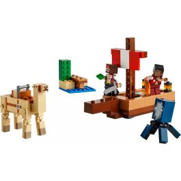 Lego Juego de Construcción Minecraft El Viaje en el Barco Pirata, Set de Construcción para Edad 8+ años