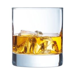 Arcoroc Caja 6 Vasos Bajos Vidrio Islande 38 cL – Fabricado en Francia, Apto Lavavajillas