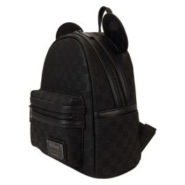 Loungefly Mochila Ears Mickey Disney Evergreen Piel Vegana 26cm con Bolsillos Laterales y Frontal