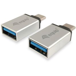 EQUIP Adaptador USB-C a USB 3.0 Plata 2er-Pack Precio: 19.49999942. SKU: S7817173