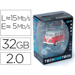 Tech on tech Memoria USB Hippy Van Bang Camper 32 GB Precio: 11.68999997. SKU: B1CC86RLF6
