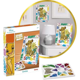 Lansay LAN3181860203293 Juego Creativo Colección Lentejuelas Simba El Rey León A Partir De 7 Años