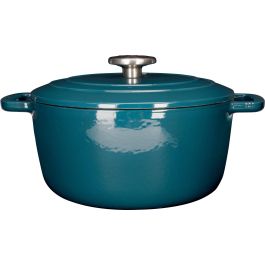 Cosy & Trendy COS5401110056843 Cacerola con tapa de hierro fundido esmaltado, Ø24 cm, 4.6 L, apta para todo tipo de cocinas, inducción, Azul Precio: 97.99185. SKU: B1CSVX4KS7