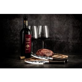 Juego de 4 cuchillos para carne - FORJADOS - SEBRA - Acero japonés 440C - Mango de madera de Dalbergia Precio: 144.2925. SKU: B13JDW3W8D