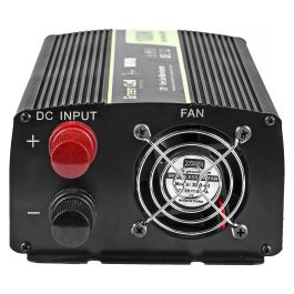 Green Cell INV09 Inversor Coche 12V a 230V 1000/2000W Negro - Convierte Corriente DC a AC, Protección Sobrecarga