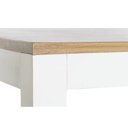 DKD Home Decor Daniela Mesa Comedor Urban Blanco Marron Madera Mango Acacia 100 x 80 x 200 cm