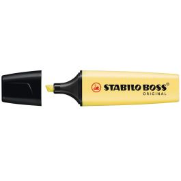 Rotulador Stabilo Boss Pastel Fluorescente 70 Amarillo Cremoso 10 unidades