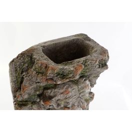 DKD Home Decor Macetero Neoclasico Gris Fibra de Vidrio 22 x 74 x 29 cm