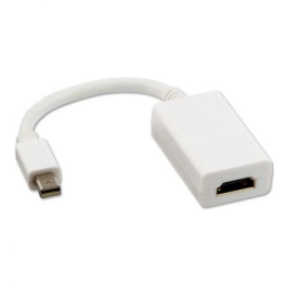 Nanocable 10.16.0102-W Conversor Mini DisplayPort (mDP) Macho a HDMI Hembra - Cable Adaptador 15cm Blanco Plug & Play Precio: 8.88999947. SKU: B1EDG9A7WJ