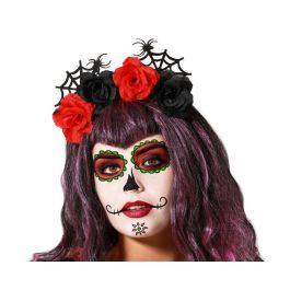 Diadema de Flores Rojas y Negras con Telaraña para Catrina, Día de Muertos, Halloween, Accesorio Festivo Precio: 2.5168. SKU: B18WHEV8MF