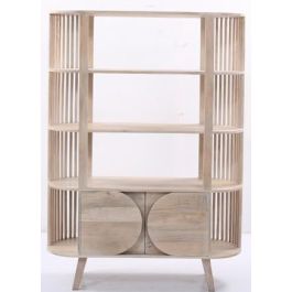 DKD Home Decor Estantería Moderna de Madera de Mango Blanco 116x40x160 cm Precio: 618.50000025. SKU: S3044246