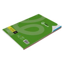 Recambio Liderpapel A4 100 Hojas 100 gr-M2 Cuadro 5 mm 4 Taladros Bandas De 5 Colores 24 unidades