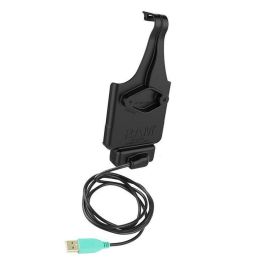 RAM Mounts Base de Carga RAM EZ-Roll'r Powered para Samsung Galaxy XCover Pro, Impermeable con Pogo Pins