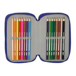 Safta Plumier Triple Atlético de Madrid 37 Piezas 12,5x19,5x5,5 cm Edad +3 años