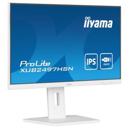 iiyama ProLite XUB2497HSN-W2 Pantalla para PC 24" Full HD IPS LED USB-C Dock RJ45 Blanco