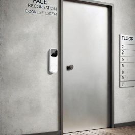 WOOX R4331 Timbre Inteligente con Vídeo Wi-Fi, Sin Hub ni Suscripción, Audio Bidireccional, Visión Nocturna, Compatible Alexa Google