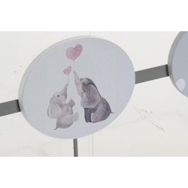 Perchero Pared Baby DKD Home Decor Gris 5 x 17 x 40 cm (6 Unidades) Perchero Pared Baby DKD Home Decor Gris 5 x 17 x 40 cm (6 Unidades)