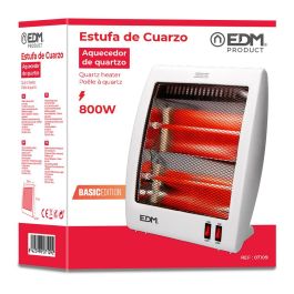 Edm Estufa de cuarzo modelo Plano, 400-800W, anti-vuelco, 2 barras de cuarzo, ref.07902