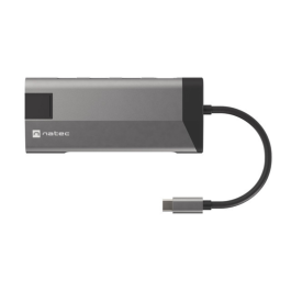 NATEC Fowler Plus Hub USB-C 3.2 Gen 1 | Lector de Tarjetas SD/MicroSD | Puerto Ethernet RJ45 | USB-A | Negro/Gris Precio: 36.9499999. SKU: S5615282