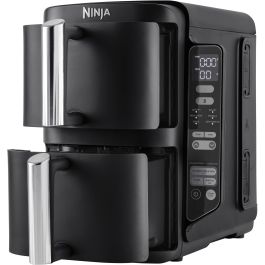 Ninja SL300EU Freidora de Doble Cuba Airfryer 7,6L con 2 cestas para 6 personas, 2470W, Negro