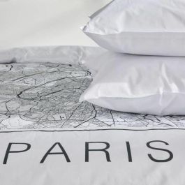 Today TOD3574641256661 Juego de Cama JAVA Algodón 240x220 cm Estampado París Blanco