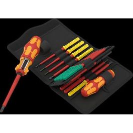 Wera 05006618001 Juego de destornilladores Kraftform Kompakt VDE 17 RA 1. Trinquete, 17 piezas, para electricistas