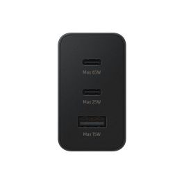 Samsung Cargador de Pared 65W Triple 2 USB-C + 1 USB Negro EP-T6530NBEGEU
