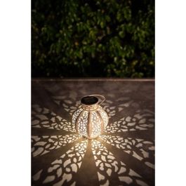 Linterna de metal vintage beige 10 lumens H17cm - Galix Linterna de metal vintage beige 10 lumens H17cm - Galix