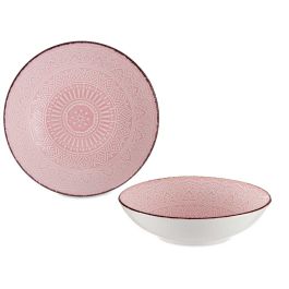 Plato Relieve Hondo Rosa 20Cm Vessia (24 Unidades) Plato Relieve Hondo Rosa 20Cm Vessia (24 Unidades)