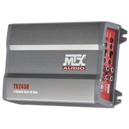 MTX Audio TX2450 Amplificador 4 Canales Clase AB, 4x50W RMS 4Ω / 4x75W RMS 2Ω, Filtro Activo Variable