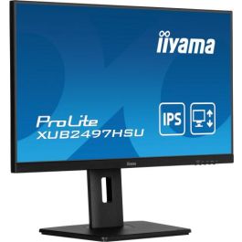 iiyama ProLite XUB2497HSU-B2 Monitor 24" FHD IPS 1ms 100Hz USB-Hub HDMI DP Altavoces Pivot Negro