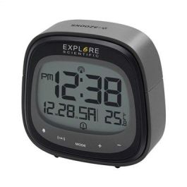 Explore Scientific RDC-3006 Reloj Despertador Negro con Función Táctil y Temperatura Interior Explore Scientific RDC-3006 Reloj Despertador Negro con Función Táctil y Temperatura Interior
