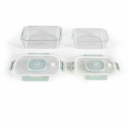 Livoo MEN404V Juego de 2 Recipientes para Vacío de Vidrio Borosilicato, Tapa de Plástico, 1.04L y 1.5L, Encajables Livoo MEN404V Juego de 2 Recipientes para Vacío de Vidrio Borosilicato, Tapa de Plástico, 1.04L y 1.5L, Encajables