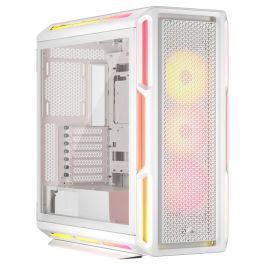 Corsair iCUE 5000T LX RGB Caja Semitorre ATX Gaming Cristal Templado Blanco con 3 Ventiladores RGB Preinstalados