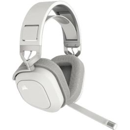 Corsair HS80 MAX Wireless Auriculares Gaming Blancos con Bluetooth y Dolby Atmos para PC y Mac