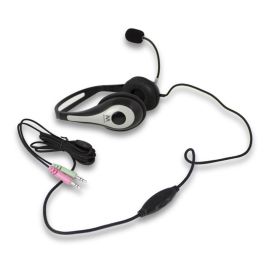 Ewent EW3562 Auriculares Estéreo con Micrófono para Música, Juegos y Llamadas