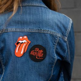 ERIK Set 3 Parches Rolling Stones de Poliéster para Coser o Pegar a la Tela