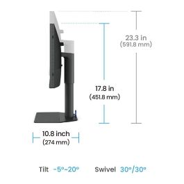 BenQ SW242Q Monitor para Fotógrafos 24.1" IPS 2K 2560 x 1600 16:10 99% Adobe RGB 98% P3 HDR10 USB-C 90W 9H.LLVLA.TBE