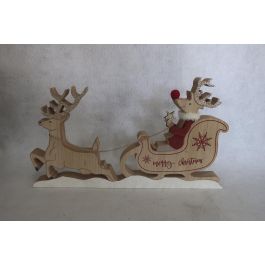 Figura Navidad Tradicional DKD Home Decor Natural Rojo 2.5 x 22.5 x 39 cm (6 Unidades) Precio: 51.59000044. SKU: B1KP8CNL3V