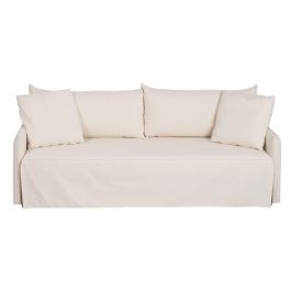 Sofá Cama 200 x 94 x 86 cm Tejido Sintético Crema Precio: 1702.49999953. SKU: S8803256