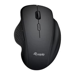 Equip 245121 Komfortmaus - Ratón Inalámbrico Dual RF + Bluetooth Óptico 1600 DPI, 6 Botones, Negro, Recargable, Ergonómico para Mano Derecha Precio: 26.1723. SKU: B1GBFRJWRY