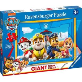 Puzzle infantil gigante de 24 piezas, El equipo de los cachorros en acción, Patrulla Canina, a partir de 3 años, Aventura, 03090, Ravensburger