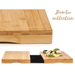 Kinvara Set 2 Tablas de Bambú para Cocina Marrón 28 cm (Set de 6)