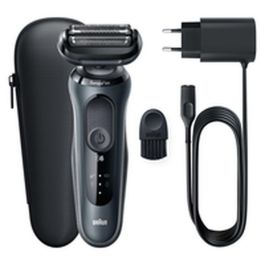 Braun 61-N1000s Afeitadora Eléctrica Serie 6 con Tecnología SensoFlex, Batería de 50 min, Acabado Negro Elegante